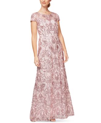 Petite Embellished Embroidered Gown ...